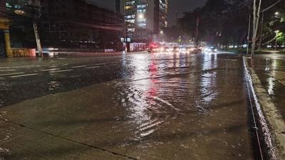 Flooding in the rescue area in sao paulo-stock-foto