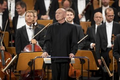 Dirigent Christoph Eschenbach Eroeffnung des Schleswig Holstein Musik Festival SHMF 01 07 18 Luebe-stock-foto
