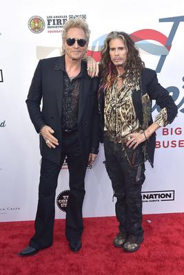 Matt Sorum, Steven Tyler-stock-foto