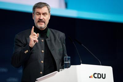 37.Bundesparteitag der CDU Deutschlands-stock-foto