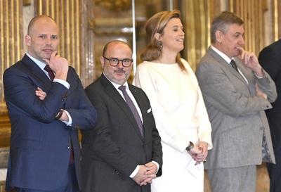 Swearing-in of the De Wever Government-stock-foto