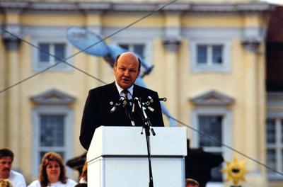 WALTER MOMPER Walter Momper, deutscher SPD-Politiker, Politikwissenschaftler, von 1989 bis 1991 Regierender B?rgermeiste-stock-foto