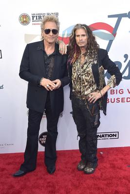 Matt Sorum, Steven Tyler-stock-foto