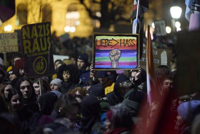 25 Jahre Donnerstagsdemo-stock-photo