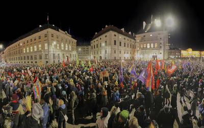 25 Jahre Donnerstagsdemo-stock-photo
