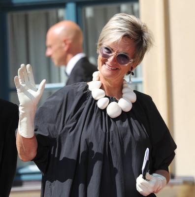 Er?ffnung der Bayreuther Festspiele 2022 - Roter Teppich F?rstin Gloria von Thurn und Taxis, Bayreuth Bayern Deutschland-stock-photo