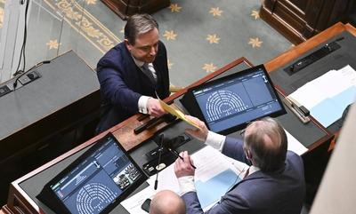 Parliament : declaration of government by PM Bart De Wever-stock-foto