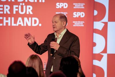 Bundestagswahlkampf 2025.-stock-foto