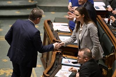 Parliament : declaration of government by PM Bart De Wever-stock-foto