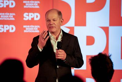 Bundestagswahlkampf 2025.-stock-foto