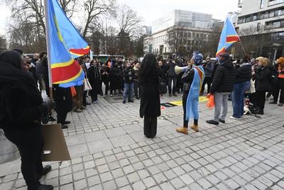 Demonstration Free Congo-stock-foto