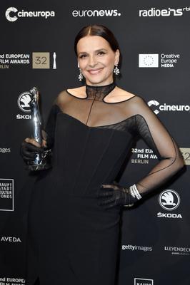 Juliette Binoche bei der Verleihung des 32. Europ?ischen Filmpreises 2019 im Haus der Berliner Festspiele. Berlin, 07.1-stock-photo