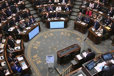 Parliament : declaration of government by PM Bart De Wever-stock-foto