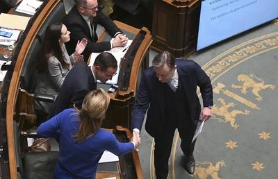 Parliament : declaration of government by PM Bart De Wever-stock-foto