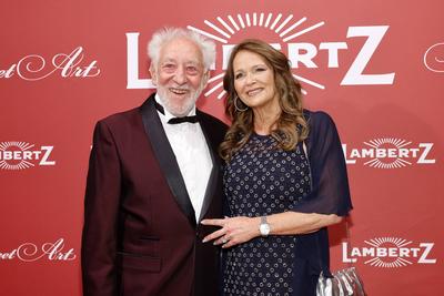 Dieter Hallervorden mit Christiane Zander-stock-foto
