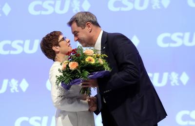 News Bilder des Tages CSU Parteitag in M?nchen Dr. Markus S?der Soeder , Ministerpr?sident von Bayern und CSU Vorsitzend-stock-photo