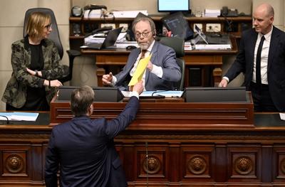 Parliament : declaration of government by PM Bart De Wever-stock-foto