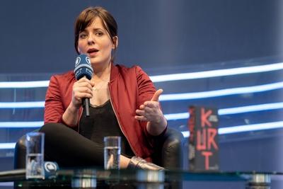 Buchmesse Leipzig 2019 er?ffnet Tag der Er?ffnung der Leipziger Buchmesse Sarah Kuttner stellt i-stock-foto