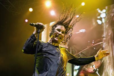 Ozzy Osbourne and Friends The English vocalist, songwriter and television personality Ozzy Osbourne performs a live conc-stock-foto