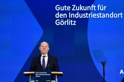 Olaf Scholz-stock-foto
