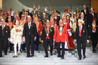 Empfang von Karnevalisten im Bundeskanzleramt-stock-foto