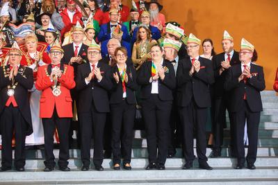 Empfang von Karnevalisten im Bundeskanzleramt-stock-foto
