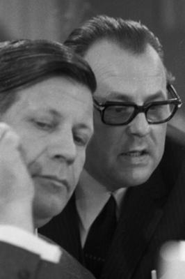 SPD-Parteitag vom 16.-18.4.1969 DEU, Deutschland, Bad Godesberg: Unter dem Motto Erfolg, Stabilitaet, Reformen gestaltet-stock-foto