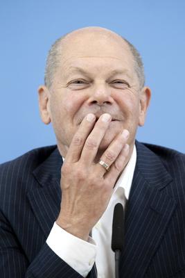 Olaf Scholz - Bundespressekonferenz DEU, Deutschland, Germany, Berlin, 24.07.2024 Olaf Scholz , Bundeskanzler SPD waehre-stock-foto