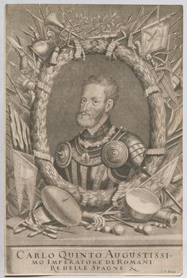 Carlo Quinto Augustissimo Imperatore de Romani re delle spagne. &. . Karl V., Emperor of the Holy Roman Empire and King-stock-photo