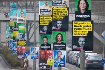 Wahlkampf Bundestagswahl 2025-stock-foto