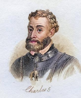 Karl V 1500-1558 Kaiser des Heiligen R?mischen Reiches 1519-58 und als Karl I K?nig von Spanien 1516-56 Erzherzog von ?s-stock-foto