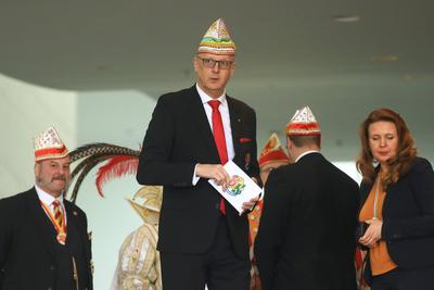 Empfang von Karnevalisten im Bundeskanzleramt-stock-foto