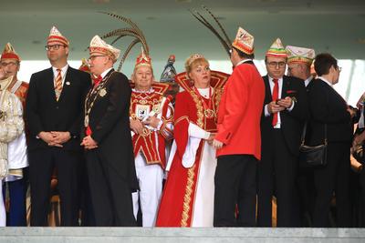 Empfang von Karnevalisten im Bundeskanzleramt-stock-foto