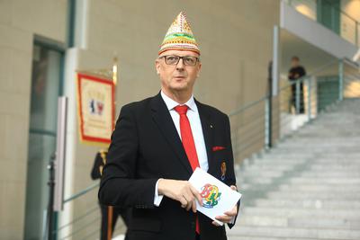 Empfang von Karnevalisten im Bundeskanzleramt-stock-foto