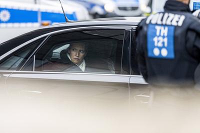News Bilder des Tages AFD KUNDGEBUNG IN ERFURT 29/04/2023 - Erfurt: Kundgebung der Alternative f?r Deutschland (AfD) am-stock-photo