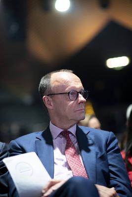 Friedrich Merz, Zukunftskongress CDU DEU, Deutschland, Germany, Berlin, 27.04.2023 Friedrich Merz , Fraktionsvorsitzende-stock-foto