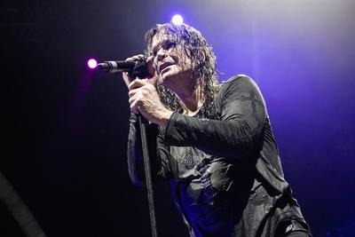 Ozzy Osbourne and Friends The English vocalist, songwriter and television personality Ozzy Osbourne performs a live conc-stock-foto
