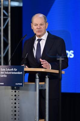 Olaf Scholz-stock-foto