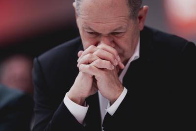 News Themen der Woche KW49 News Bilder des Tages Olaf Scholz (SPD), Bundeskanzler, aufgenommen im Rahmen des Bundesparte-stock-foto