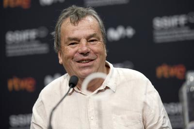 Neil Jordan bei der Pressekonferenz zum Kinofilm Marlowe auf dem 70. Internationalen Filmfestival San Sebastian / Festi-stock-photo