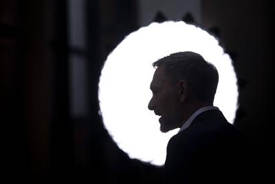 Christian Lindner - Bruch der Ampelkoalition DEU, Deutschland, Germany, Berlin, 07.11.2024 Silhouette von Christian Lind-stock-foto
