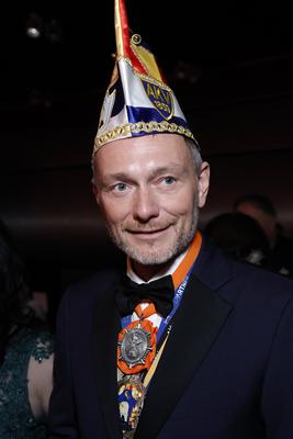 Bundesfinanzminister Christian Lindner (FDP) bei der Verleihung des Ordens wider den tierischen Ernst durch den Aachener-stock-foto