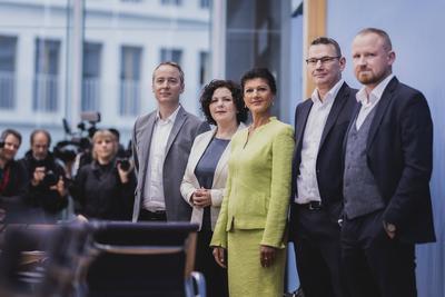 Bilder des Jahres 2023, News 10 Oktober News Themen der Woche KW43 (R-L) Christian Leye, MdB, Ralph Suikat, Unternehmer,-stock-foto