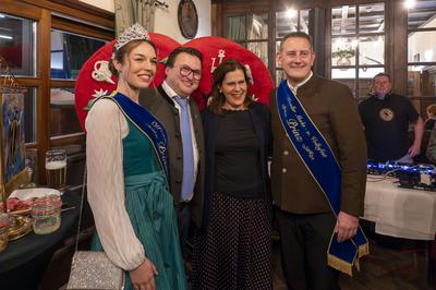 Muenchen, Neujahrsempfang der Muenchner Schausteller im Augustinerkeller, als Gaeste das Prinzenpaar der Muenchner Maerk-stock-foto