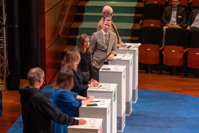Wirtschaftstalk NRW: Ihre Stimme 2025 in Bonn - 05.02.2025-stock-foto