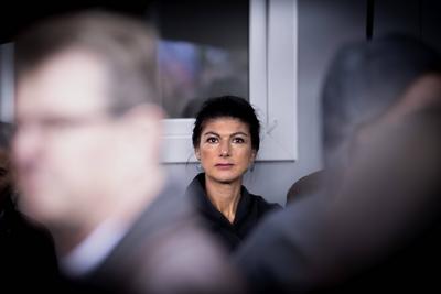 Sahra Wagenknecht, Friedensdemo DEU, Deutschland, Germany, Berlin, 03.10.2024 Sahra Wagenknecht , Partei Buendnis B?ndni-stock-foto