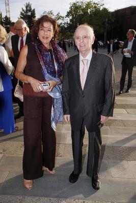 Dirigent Daniel Barenboim und Ehefrau Elena Bashkirova, beim Konzert zur Spielzeiter?ffnung der Berliner Philharmoniker-stock-foto