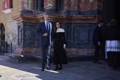 Spanish Royals visits Caravaca de la Cruz-stock-foto