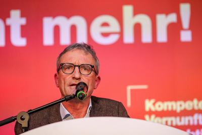 06.02.2025, Wahlkampfveranstaltung B?ndnis Sahra Wagenknecht - Thomas Christian Wilhelm Geisel-stock-foto