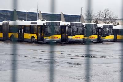 BVG Warnstreik-stock-foto